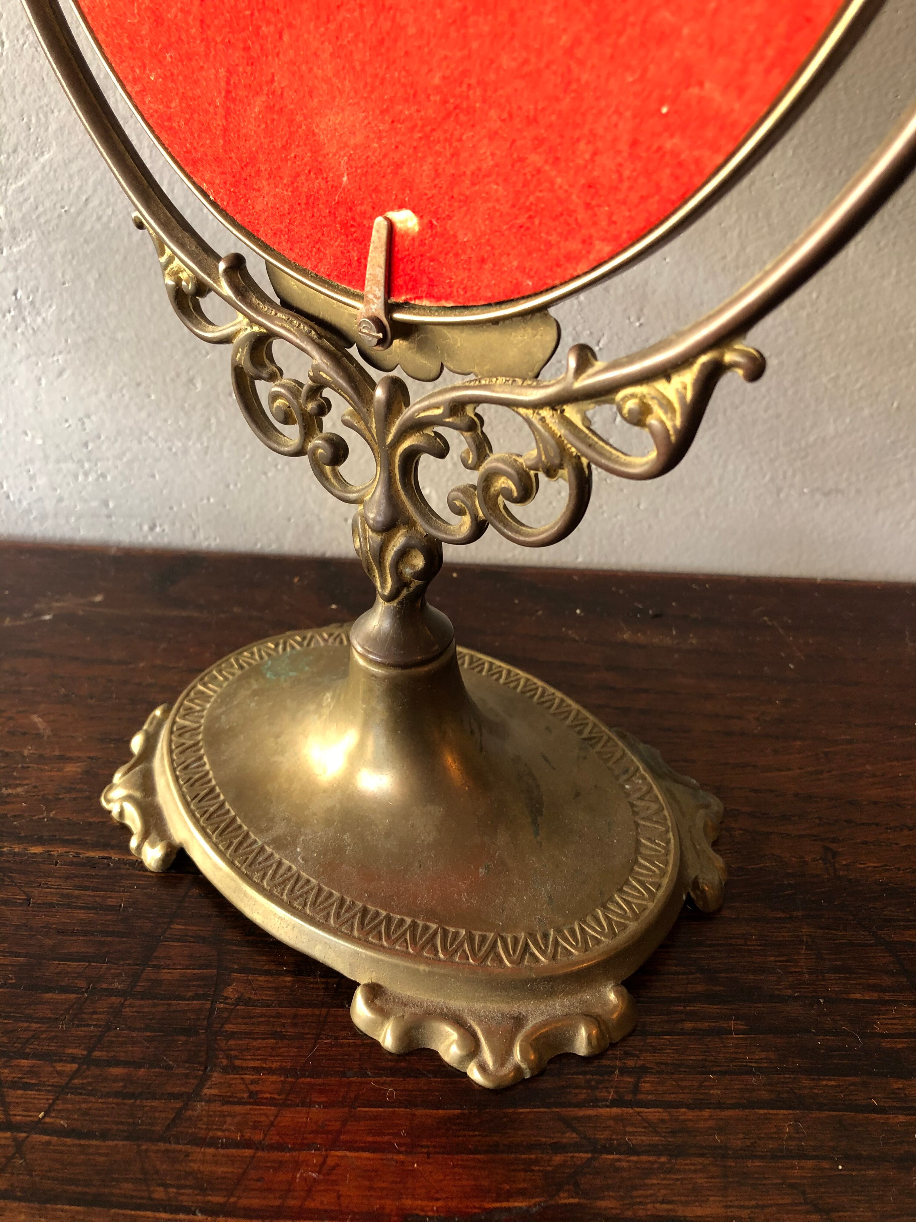 Ancient brass mirror