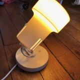 Vintage spotlight, off-white, ABS plastic, 70s