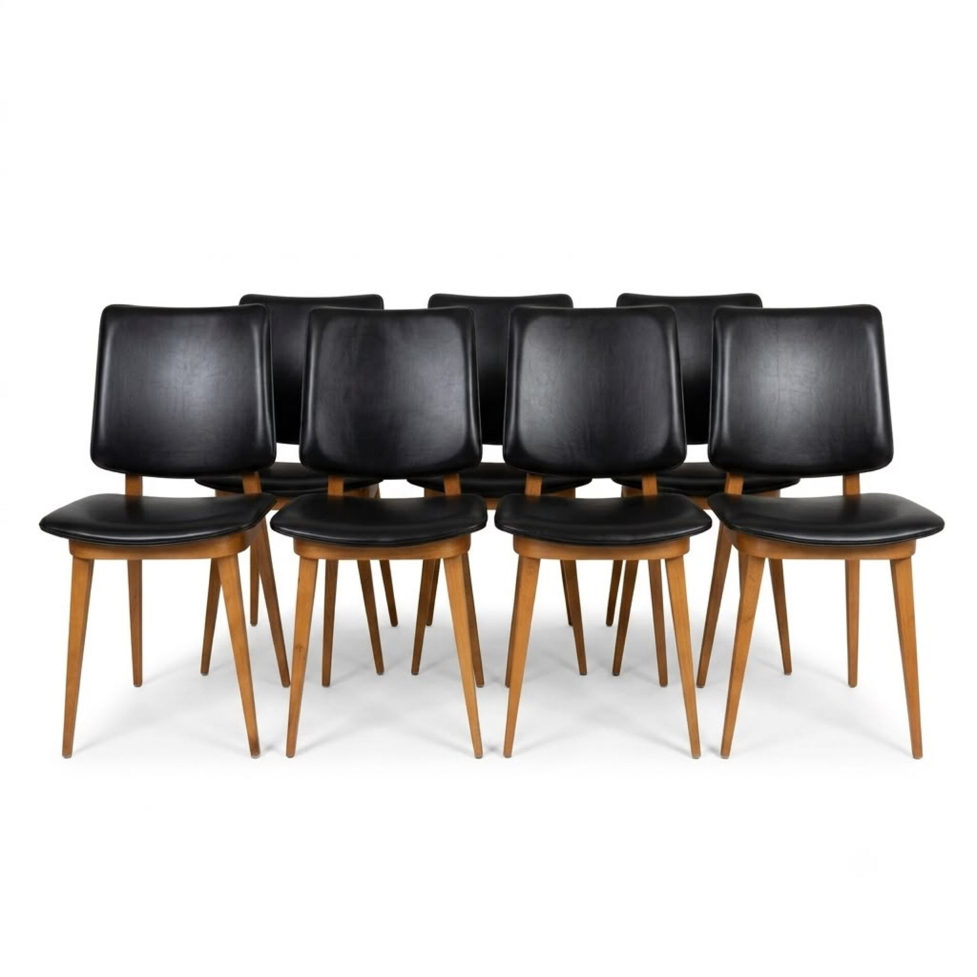 Lot de 6 chaises scandinaves Années 60
