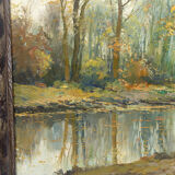 Autumn Landscape by Kees Terlouw, Impressionist painting, France, circa 1910