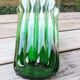 Green glass vase