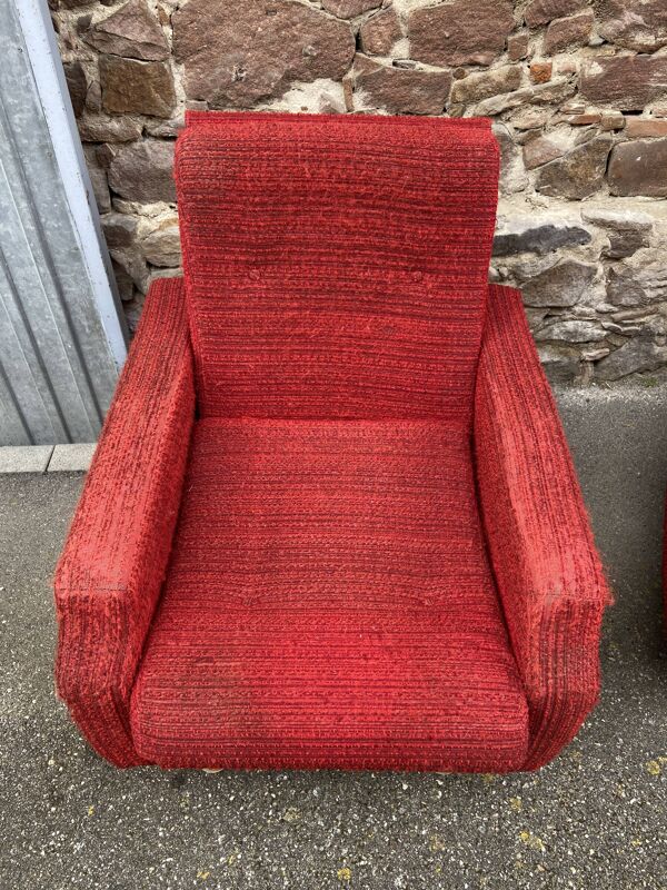 paire de fauteuils vintage 60s
