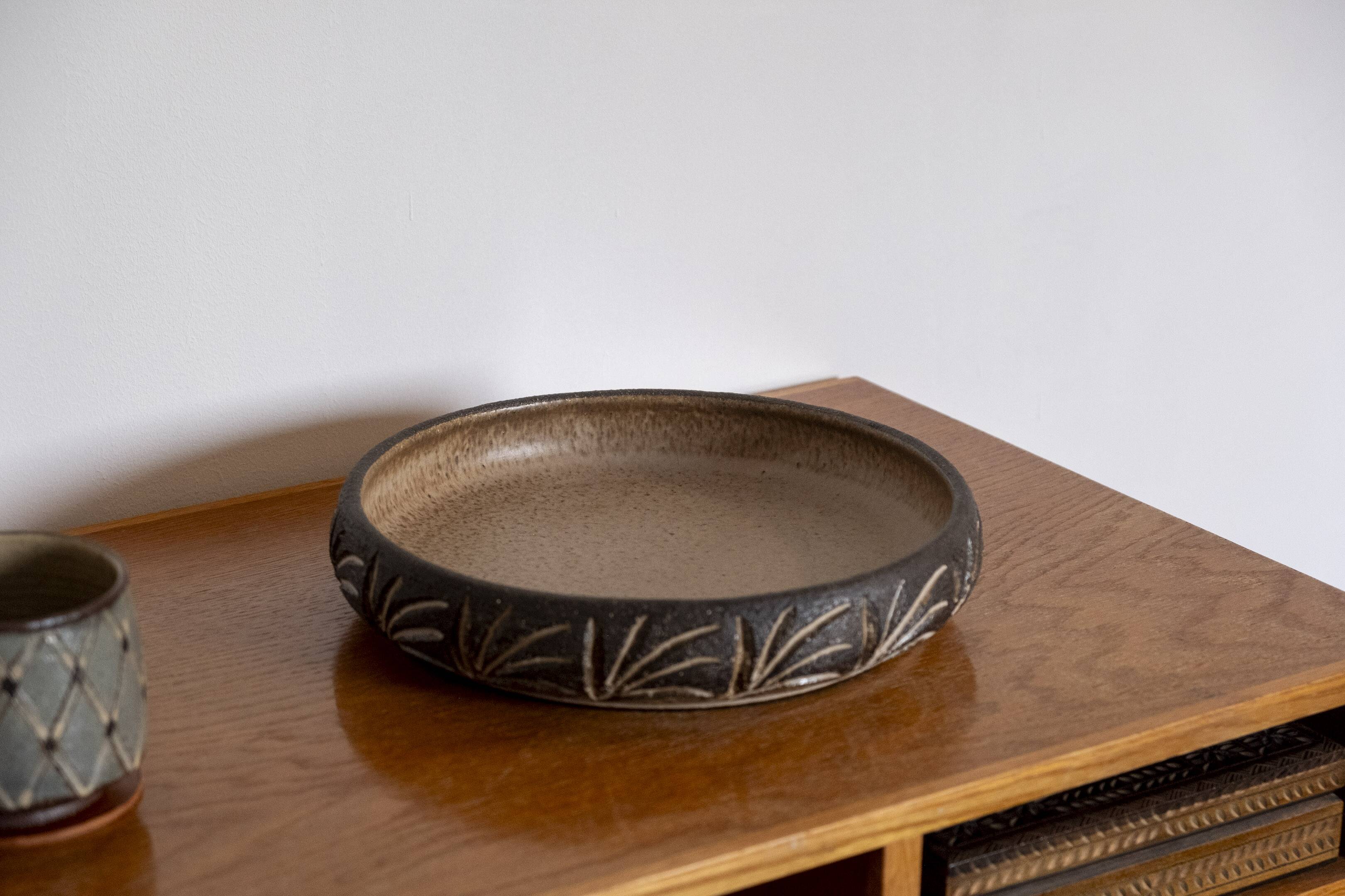 Bol en céramique par LoveMose, Danemark des années 1960