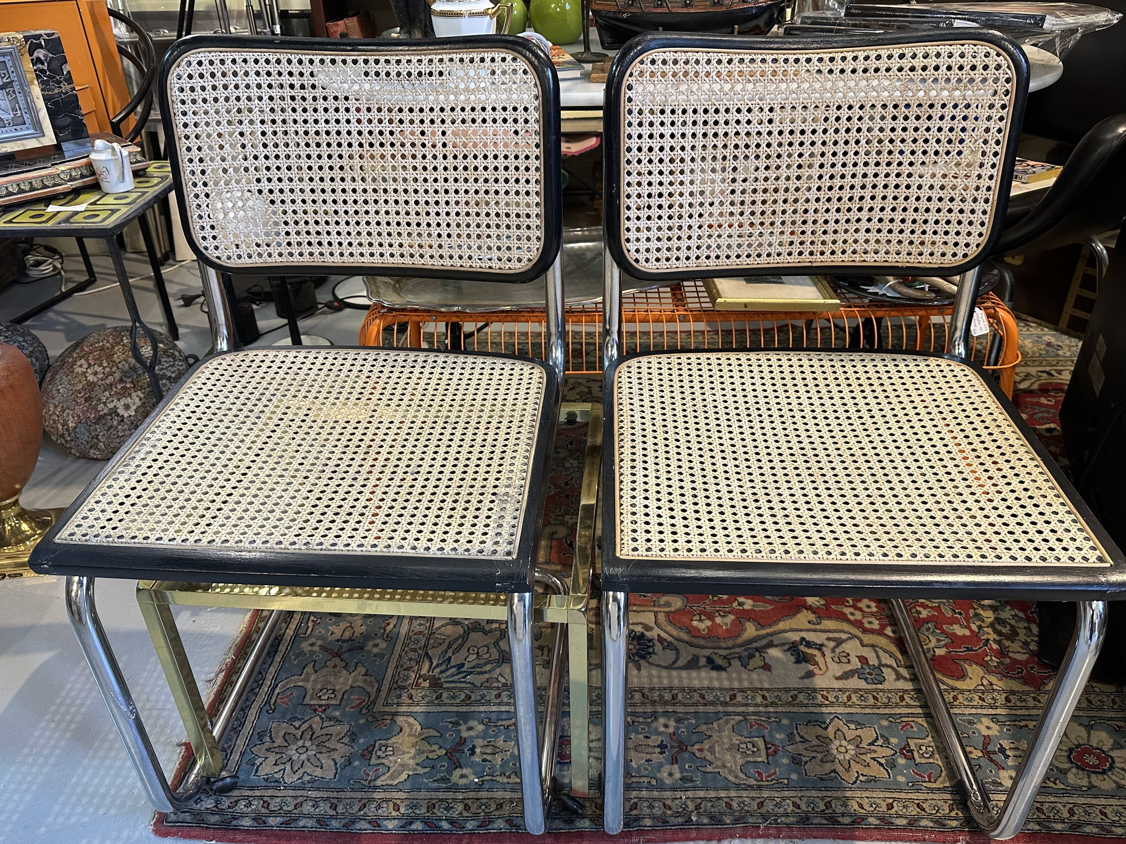 Paire de chaises Cesca B32 Marcel Breuer