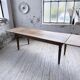 Solid oak farmhouse table with extensions (190-280cm) 1950