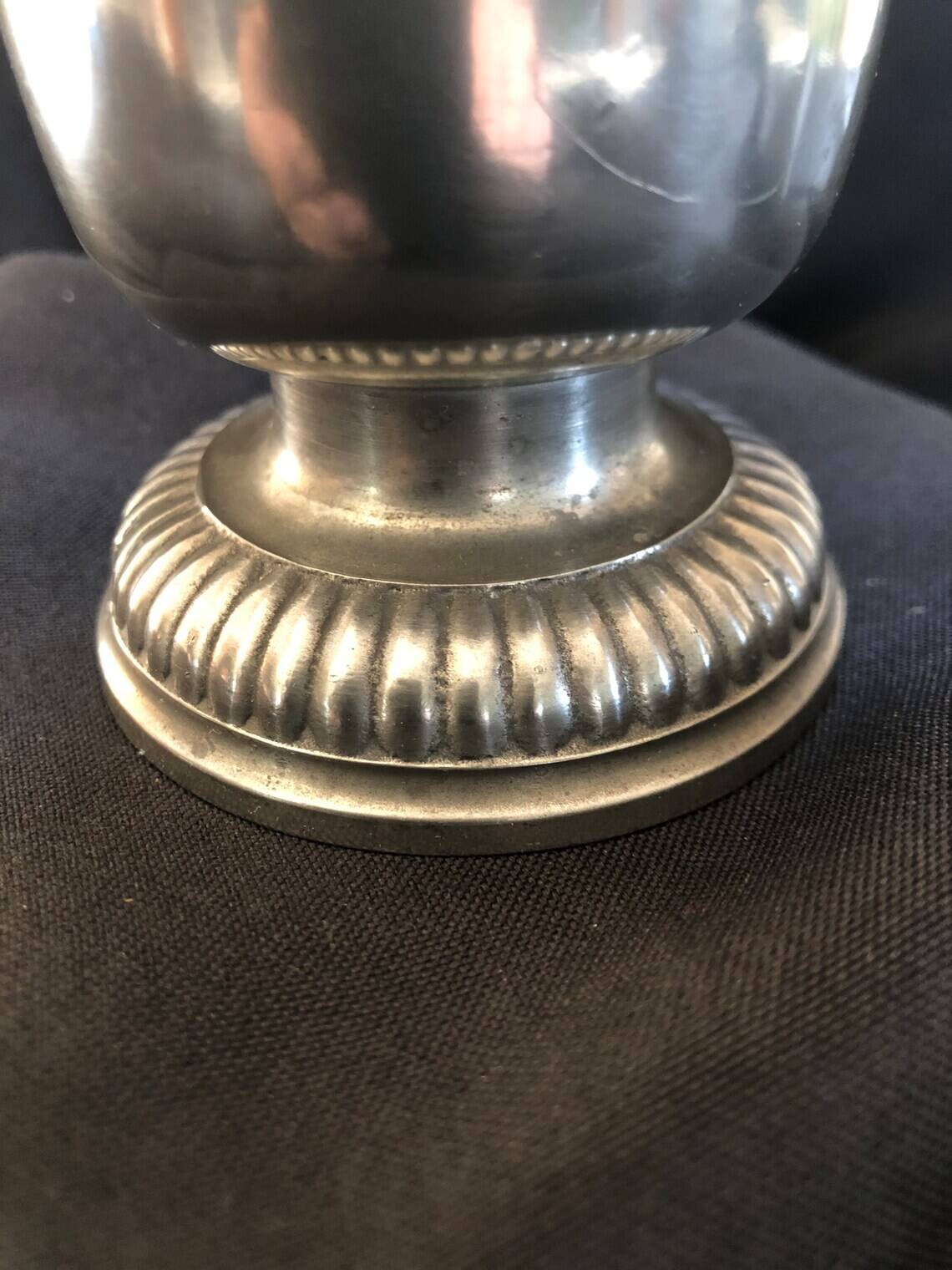 Cup, gothic medieval style pewter cup