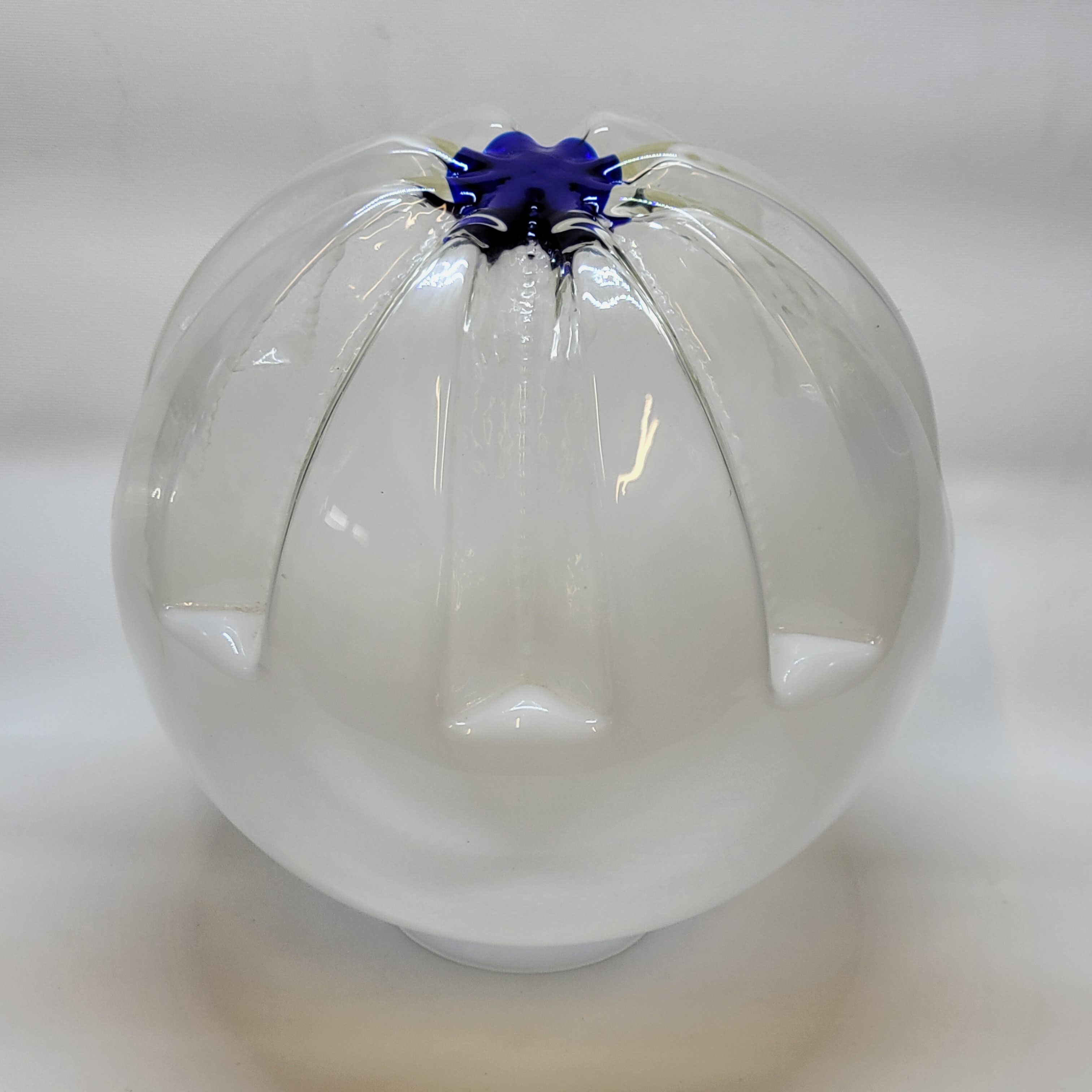 Globe Boule Pour Suspension Ou Lampe Lampadaire Vintage Mazzega Italie 1970 30cm