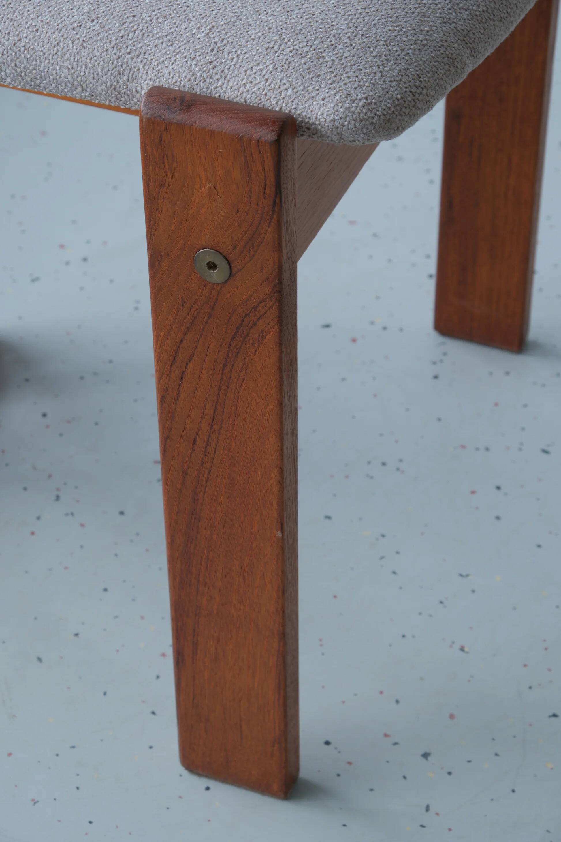 4 chaises 'Tellus' en teck conçues par Torstein Nilsen pour A. Huseby & Co, vers 1980