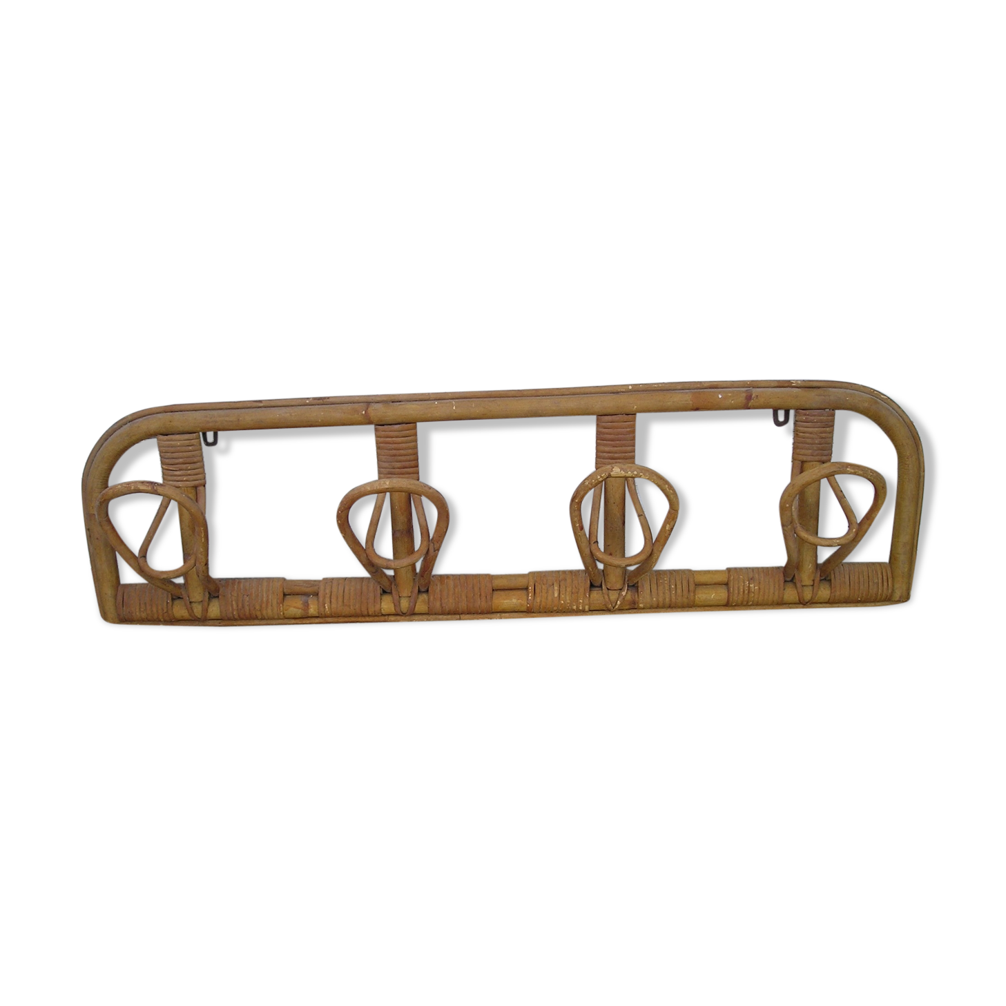 Cloakroom hangers old Wicker of the 1970s
