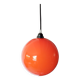 Orange opaline suspension lamp 60s