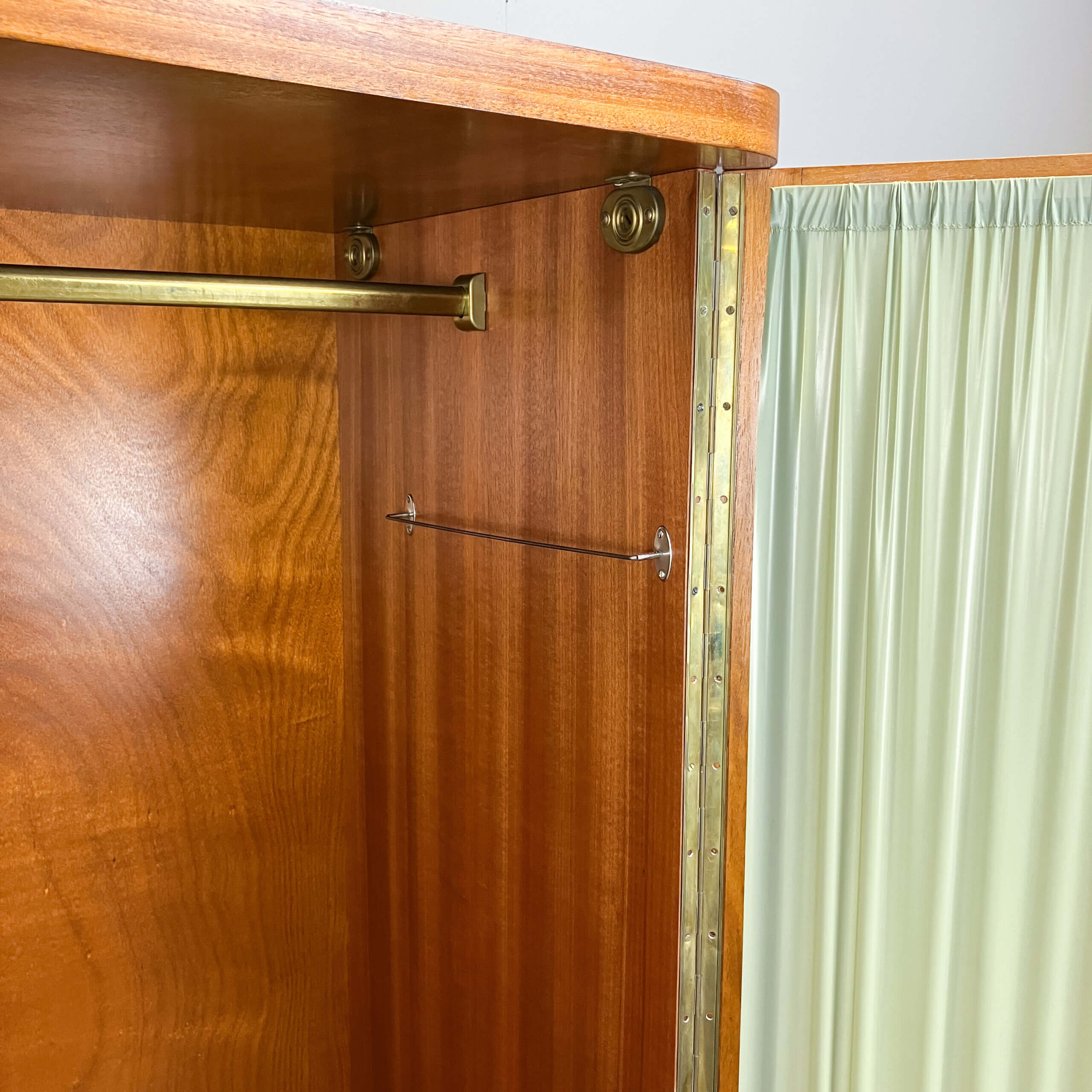 Art Deco cabinet with glass doors, various woods, 1930s