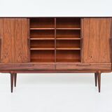 Gunni Omann highboard model 13 in rosewood Omann Jun Denmark 1960
