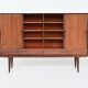 Gunni Omann highboard model 13 in rosewood Omann Jun Denmark 1960
