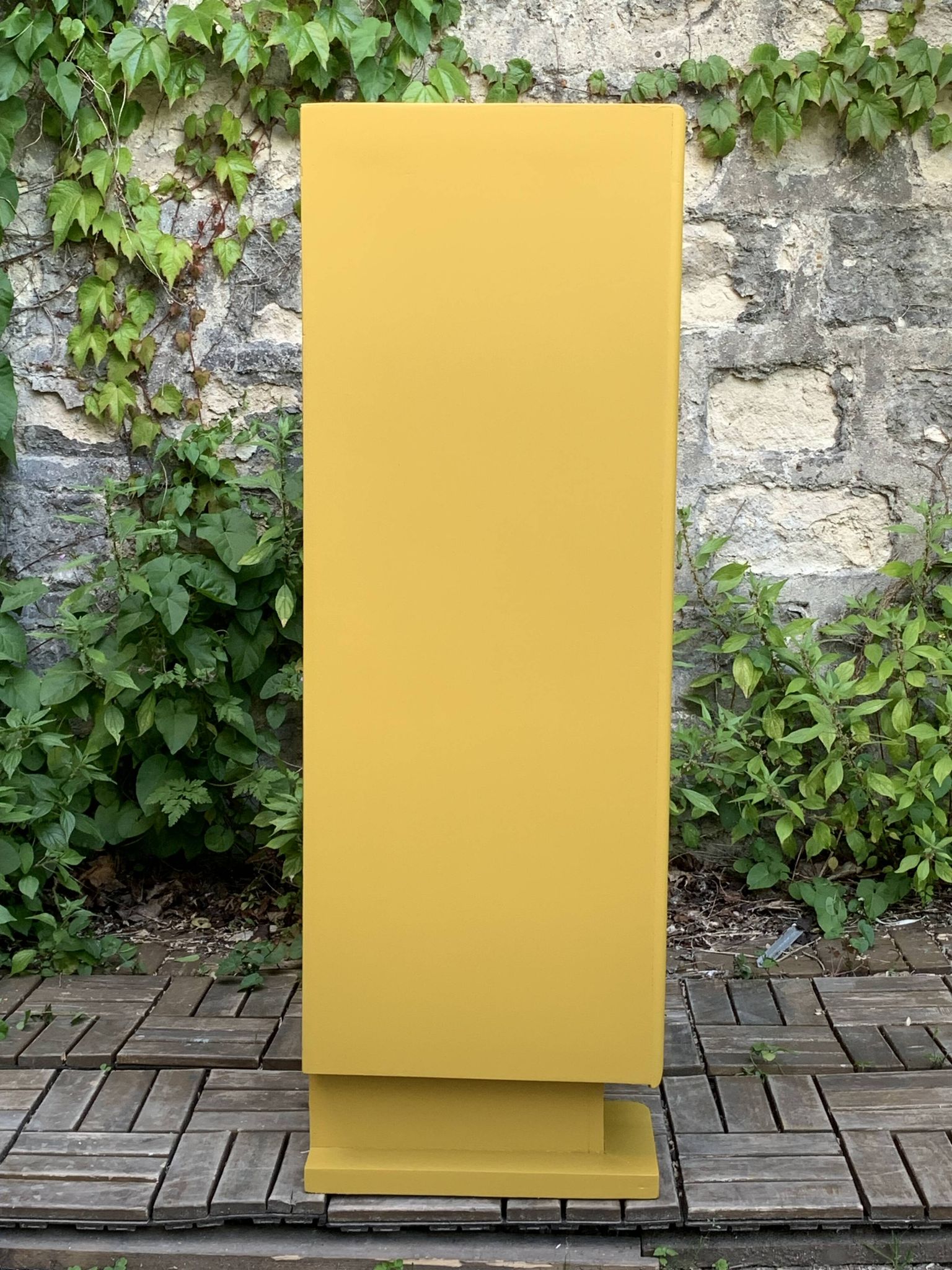 Ochre yellow Art Deco chest of drawers
