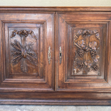Antique closet doors - carved wood