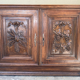 Antique closet doors - carved wood