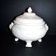 Rare Wedgwood "Patrician" molded opaque earthenware tureen, garland mascaron, England