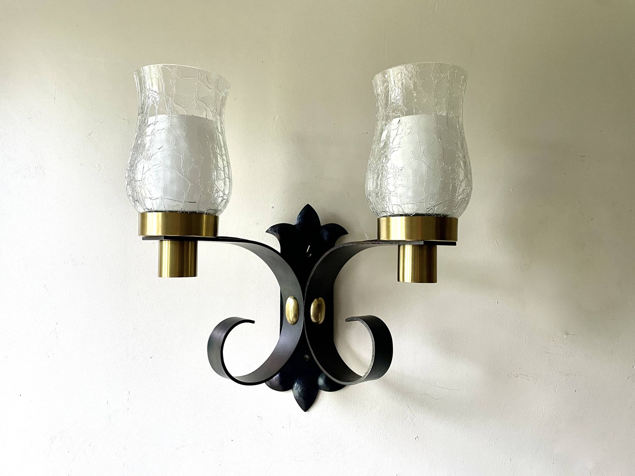Grande applique brutaliste Jean Perzel