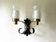 Large brutalist wall light by Jean Perzel