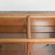 Vintage wooden counter / display cabinet / museum cabinet with warm colours
