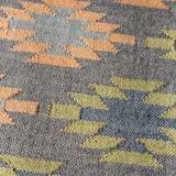 Kilim carpet in burlap and cotton - 120cm x 180cm