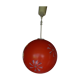 Suspension vintage globe en verre orange