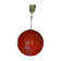 Suspension vintage globe en verre orange
