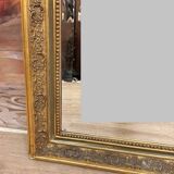 large Napoleon III period mirror in gilded wood circa 1880