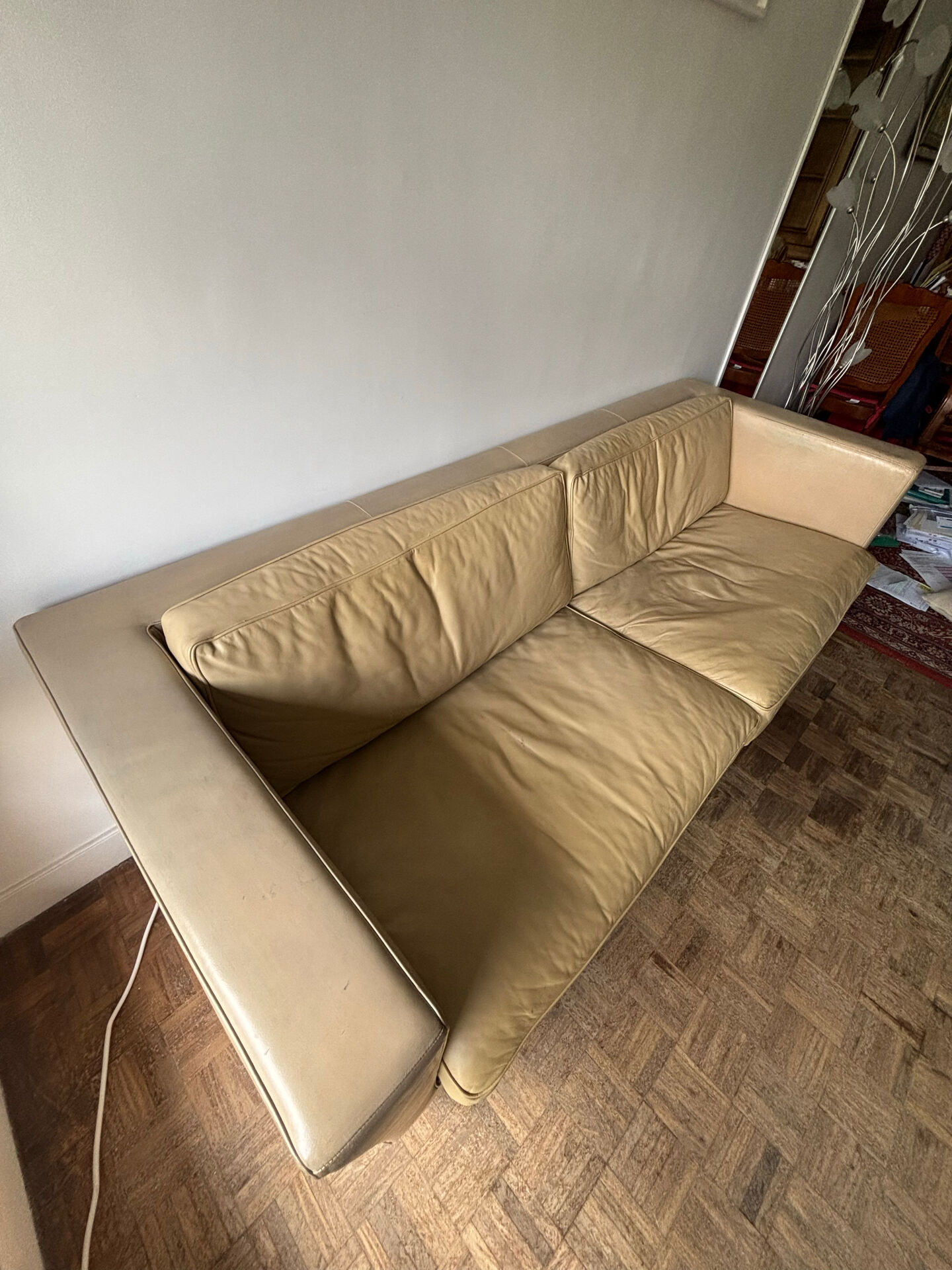 De Sede "Lotus" model two-seater sofa designed by Andrée Putman, in c