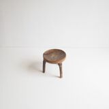 Wa-Hehe tribal carved tripod stool, Tanzania 1950s