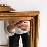 Golden mirror with mercury ice cream 44x75cm