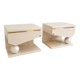 Pair of bedside tables Éric Maville & Jean-Claude Mahey – 1970s