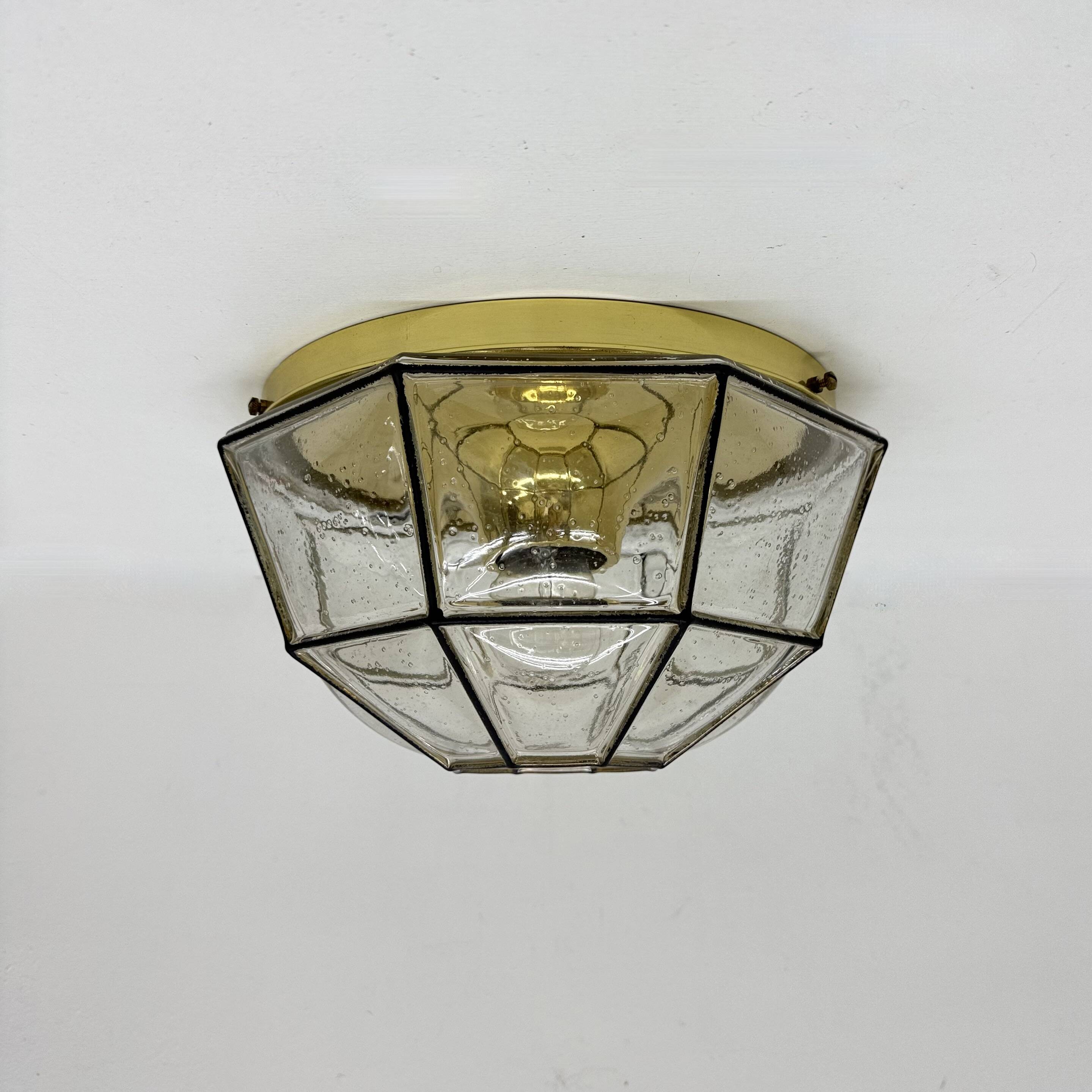 Limburg Glashütte ceiling lamp , 1970s