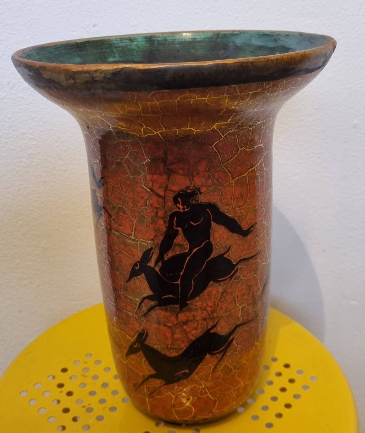 J.Mayodon ceramic vase, 27cm