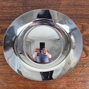 Small circular plate in polished steel by Finn Juhl, Denmark, 1950.
