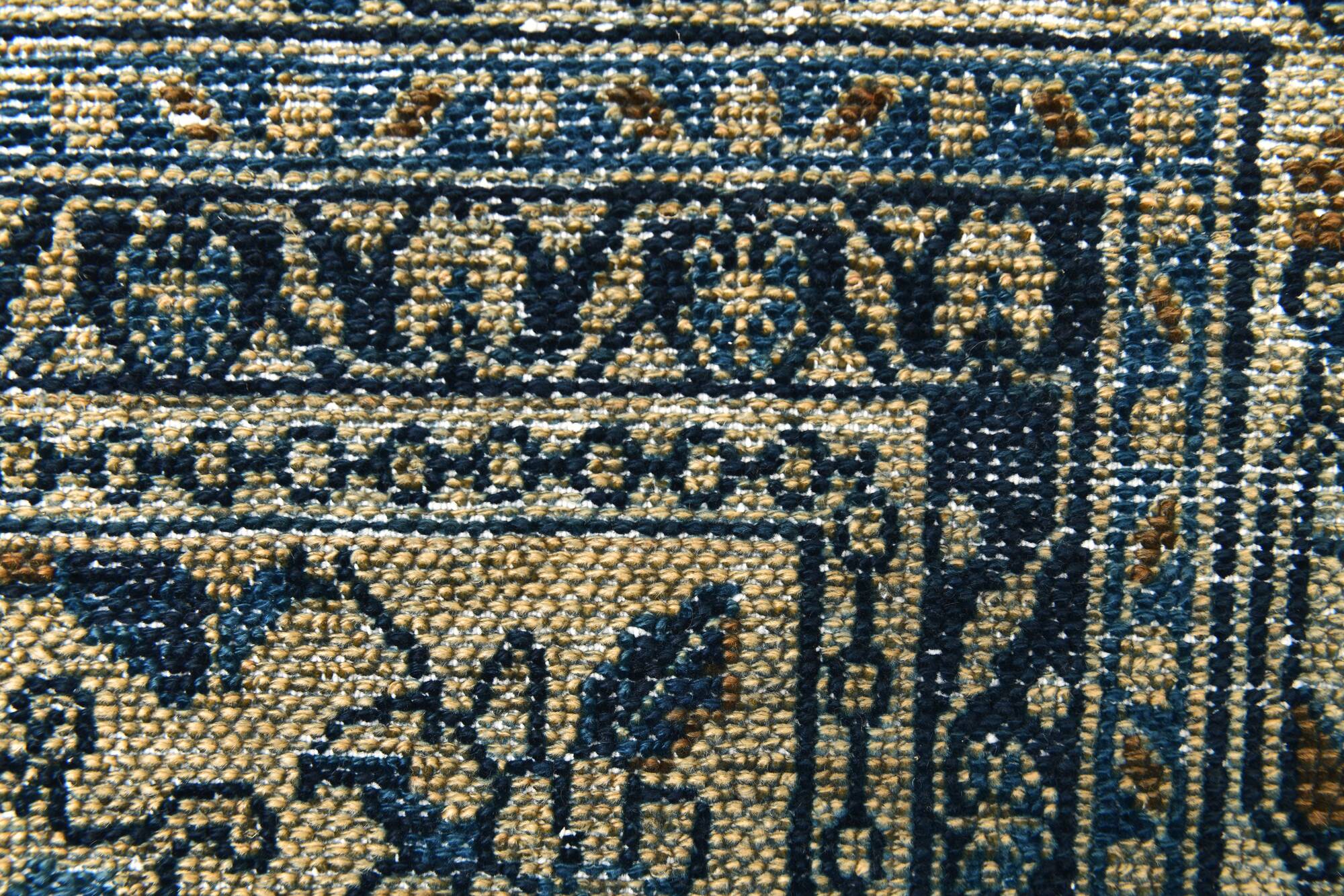 Classic Pattern Navy Blue Persian Rug, 311x402Cm
