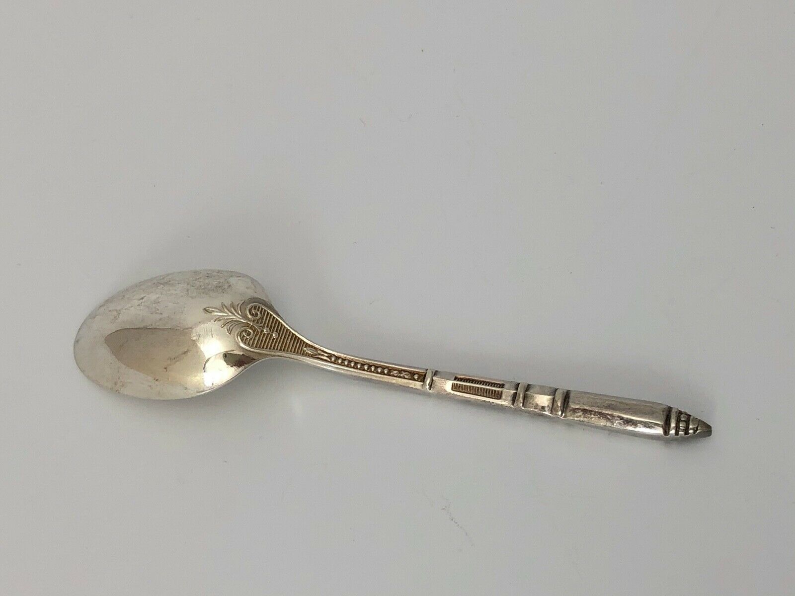 Box set 10 spoons a moka ercuis metal argente louis xvi bamboo baguette