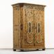 Painted Folk Art Bridal Cupboard