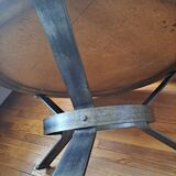 Vallauris table basse signé drac 1960 bois faïence acier