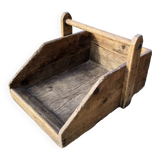 Old wooden basket market gardener florist Savoie chalet