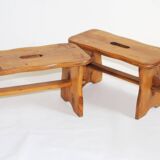 Pair of low stools