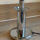 TARGETTI table lamp in chrome and transparent/white glass.