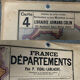 Old school map of France by Vidal Lablache.