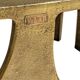Vlab brutalist console in bronze-finished metal