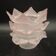 Pale pink glass paste tulip