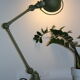 Jielde lamp 2 arms green hammered hammered