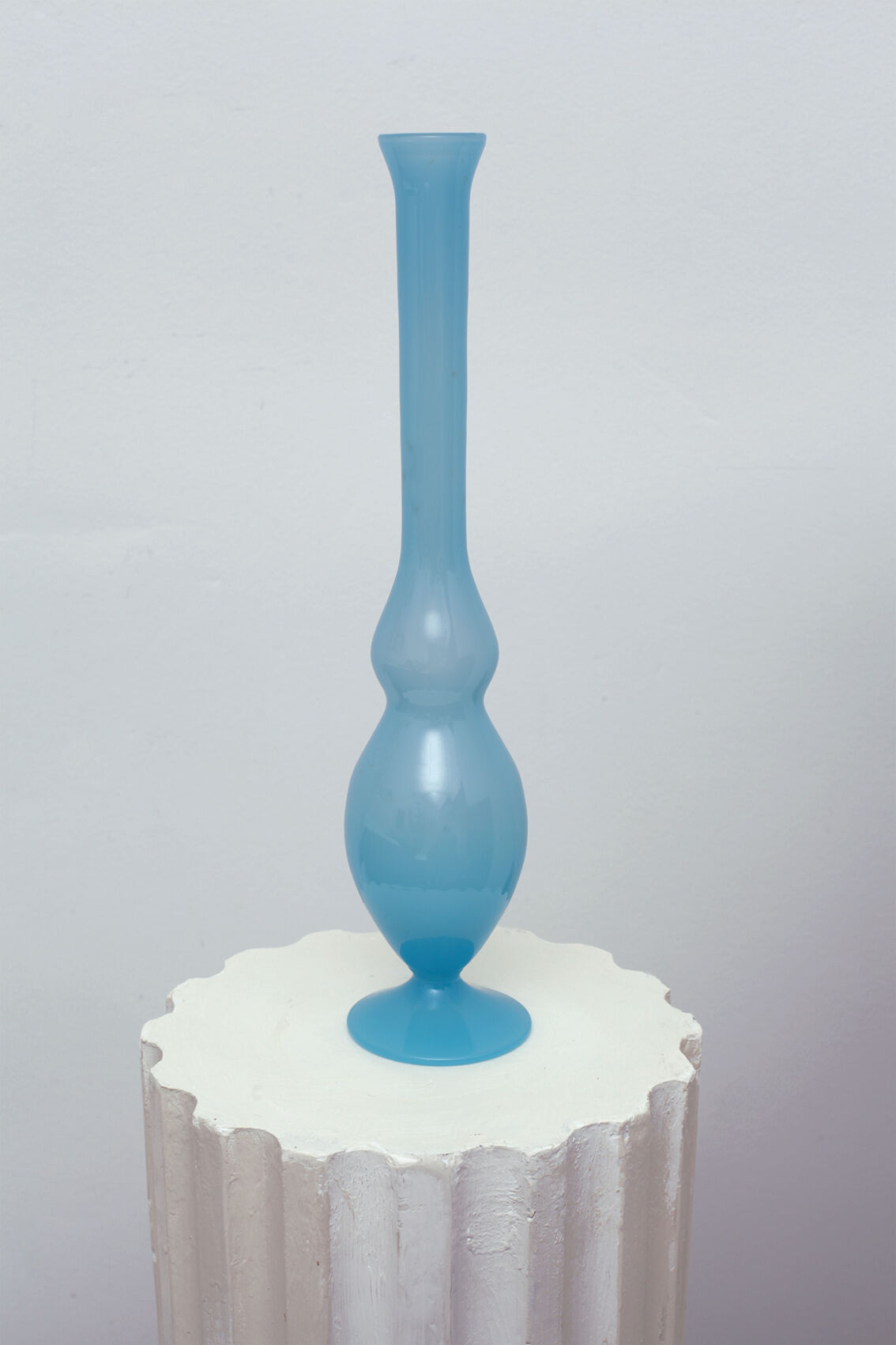 Vase soliflore blue glass