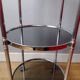 Art deco rolling drink/side table