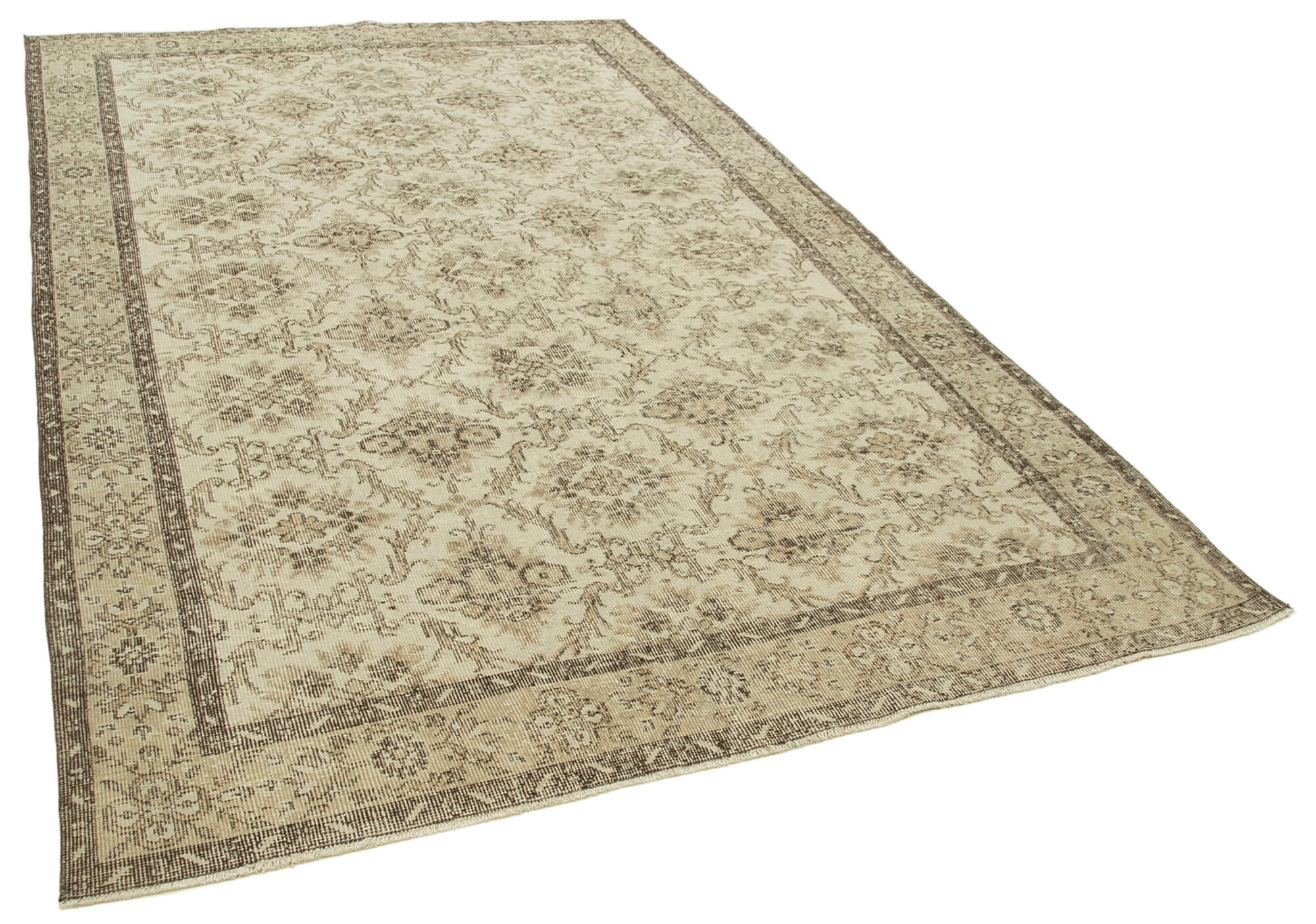 Handwoven Unique Anatolian Beige Rug 194 cm x 306 cm - 38987