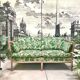 Convertible Two-Seater Sofa / Daybed in Bamboo Style, France 1960s